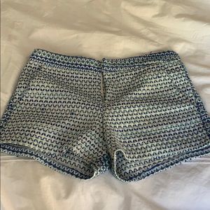 Parker stitched blue shorts